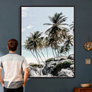 Tropical Trees Beach Wall Art Canvas Print, Coastal Ocean by MyGreatCanvas | Canvas Wall Art Prints | Photo Prints & Wall Decor