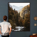 Autumn Forest Mountain Wall Art Canvas Print, Nature by MyGreatCanvas | Canvas Wall Art Prints | Photo Prints & Wall Decor