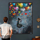 Banksy Balloon Canvas, Banksy Graffiti Art, Balloon Poster, by MyGreatCanvas | Canvas Wall Art Prints | Photo Prints & Wall Decor