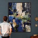 Abstract Dark Blue Wall Art Canvas Print by MyGreatCanvas | Canvas Wall Art Prints | Photo Prints & Wall Decor
