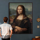 Funny Bathroom Canvas Wall Art Print, Mona Lisa Clothespin by MyGreatCanvas | Canvas Wall Art Prints | Photo Prints & Wall Decor