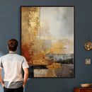 Gold Abstract Canvas Wall Art, Luxury Textured Style Gold by MyGreatCanvas | Canvas Wall Art Prints | Photo Prints & Wall Decor
