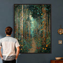 Gustav Klimt Style Forest Canvas Wall Art, Golden Forest by MyGreatCanvas | Canvas Wall Art Prints | Photo Prints & Wall Decor