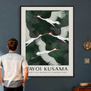 Yayoi Kusama Crane Bird Wall Art Canvas Print, Japanese by MyGreatCanvas | Canvas Wall Art Prints | Photo Prints & Wall Decor