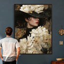 Glamour Woman Portrait Canvas Wall Art, Elegant Patel Women Portrait Print by MyGreatCanvas | Canvas Wall Art Prints | Photo Prints & Wall Decor