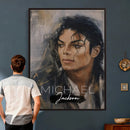 Micheal Jackson Portre Wall Art Canvas Print by MyGreatCanvas | Canvas Wall Art Prints | Photo Prints & Wall Decor
