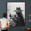 Vintage Cowboy Wall Art Canvas Print - Western Gunslinger Revolver Artwork, by MyGreatCanvas | Canvas Wall Art Prints | Photo Prints & Wall Decor