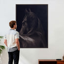 Black Horse Wall Art Canvas Print – Framed Moody Horse by MyGreatCanvas | Canvas Wall Art Prints | Photo Prints & Wall Decor