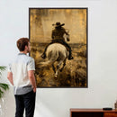 Western Cowgirl Wall Art Canvas Print by MyGreatCanvas | Canvas Wall Art Prints | Photo Prints & Wall Decor