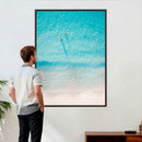 Aerial Turquoise Beach Wall Art Canvas Print – Minimal by MyGreatCanvas | Canvas Wall Art Prints | Photo Prints & Wall Decor