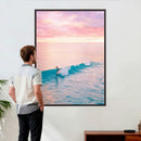 Sunset Surf Wall Art Canvas Print – Coastal Ocean by MyGreatCanvas | Canvas Wall Art Prints | Photo Prints & Wall Decor