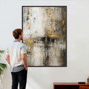 Framed Abstract Wall Art Canvas Print, Gold Black Modern by MyGreatCanvas | Canvas Wall Art Prints | Photo Prints & Wall Decor