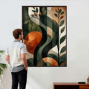 Abstract Green Flowers Wall Art Canvas Print by MyGreatCanvas | Canvas Wall Art Prints | Photo Prints & Wall Decor