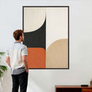 Geometric Abstract Wall Art Canvas Print, Orange Blue by MyGreatCanvas | Canvas Wall Art Prints | Photo Prints & Wall Decor