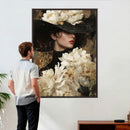Glamour Woman Portrait Canvas Wall Art, Elegant Patel Women Portrait Print by MyGreatCanvas | Canvas Wall Art Prints | Photo Prints & Wall Decor