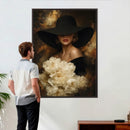 Glamour Woman Portrait Canvas Wall Art, Elegant Patel Women Portrait Print by MyGreatCanvas | Canvas Wall Art Prints | Photo Prints & Wall Decor
