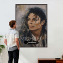 Micheal Jackson Portre Wall Art Canvas Print by MyGreatCanvas | Canvas Wall Art Prints | Photo Prints & Wall Decor