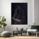 Black Horse Wall Art Canvas Print – Framed Moody Horse by MyGreatCanvas | Canvas Wall Art Prints | Photo Prints & Wall Decor