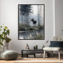 Abstract Moose Wall Art Canvas Print – Wildlife Nature by MyGreatCanvas | Canvas Wall Art Prints | Photo Prints & Wall Decor
