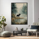 Watercolor Abstract Moose Wall Art Canvas Print – Wildlife by MyGreatCanvas | Canvas Wall Art Prints | Photo Prints & Wall Decor