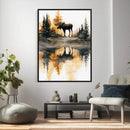 Abstract Moose Forest Wall Art Canvas Print – Wildlife by MyGreatCanvas | Canvas Wall Art Prints | Photo Prints & Wall Decor
