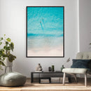 Aerial Turquoise Beach Wall Art Canvas Print – Minimal by MyGreatCanvas | Canvas Wall Art Prints | Photo Prints & Wall Decor