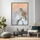 Barred Owl Wall Art Canvas Print – Soft Neutral Wildlife by MyGreatCanvas | Canvas Wall Art Prints | Photo Prints & Wall Decor