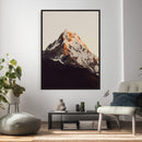 Golden Peak Mountain Wall Art Canvas Print, Minimal Alpine by MyGreatCanvas | Canvas Wall Art Prints | Photo Prints & Wall Decor
