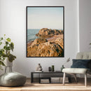 Rocky Coastline Wall Art Canvas Print, Minimal Coastal by MyGreatCanvas | Canvas Wall Art Prints | Photo Prints & Wall Decor