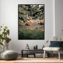 Flamingo Wall Art Canvas Print, Tropical Wildlife Scene by MyGreatCanvas | Canvas Wall Art Prints | Photo Prints & Wall Decor
