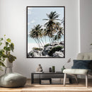 Tropical Trees Beach Wall Art Canvas Print, Coastal Ocean by MyGreatCanvas | Canvas Wall Art Prints | Photo Prints & Wall Decor