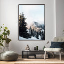 Snowy Mountain Forest Wall Art Canvas Print, Winter Pine by MyGreatCanvas | Canvas Wall Art Prints | Photo Prints & Wall Decor