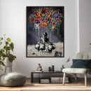 Banksy Inspired Boy Wall Art Canvas Print, Graffiti Balloon by MyGreatCanvas | Canvas Wall Art Prints | Photo Prints & Wall Decor