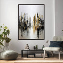 Abstract New York Wall Art Canvas Print, Gold Black Modern by MyGreatCanvas | Canvas Wall Art Prints | Photo Prints & Wall Decor