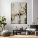 Neutral Abstract Wall Art Canvas Print, Beige Black Textured by MyGreatCanvas | Canvas Wall Art Prints | Photo Prints & Wall Decor