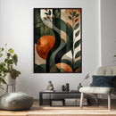 Abstract Green Flowers Wall Art Canvas Print by MyGreatCanvas | Canvas Wall Art Prints | Photo Prints & Wall Decor