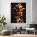 Butterfly Crown Gold Woman Portrait — Monarch Queen Canvas by MyGreatCanvas | Canvas Wall Art Prints | Photo Prints & Wall Decor