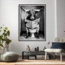 Texas Longhorn Cow Toilet Paper Canvas Wall Art, Funny by MyGreatCanvas | Canvas Wall Art Prints | Photo Prints & Wall Decor