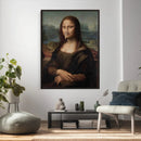 Funny Bathroom Canvas Wall Art Print, Mona Lisa Clothespin by MyGreatCanvas | Canvas Wall Art Prints | Photo Prints & Wall Decor