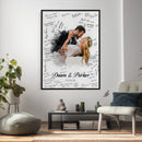 Wedding Guest Book Alternative Wall Art Canvas Print, Personalized Wedding Signature Poster, Custom Couple Photo Guestbook Canvas, Bridal Shower Reception Decor by MyGreatCanvas | Canvas Wall Art Prints | Photo Prints & Wall Decor