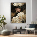 Glamour Woman Portrait Canvas Wall Art, Elegant Patel Women Portrait Print by MyGreatCanvas | Canvas Wall Art Prints | Photo Prints & Wall Decor