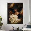 Glamour Woman Portrait Canvas Wall Art, Elegant Patel Women Portrait Print by MyGreatCanvas | Canvas Wall Art Prints | Photo Prints & Wall Decor