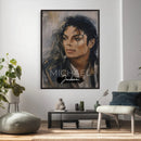 Micheal Jackson Portre Wall Art Canvas Print by MyGreatCanvas | Canvas Wall Art Prints | Photo Prints & Wall Decor