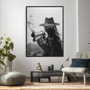 Vintage Cowboy Wall Art Canvas Print - Western Gunslinger Revolver Artwork, by MyGreatCanvas | Canvas Wall Art Prints | Photo Prints & Wall Decor
