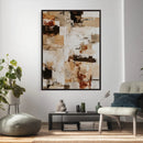 Blue Teal Abstract Canvas Wall Art, Modern Textured Painting Print, Navy Orange White Contemporary Art, Neutral Living Room Decor, Office Art by MyGreatCanvas | Canvas Wall Art Prints | Photo Prints & Wall Decor