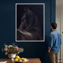 Black Horse Wall Art Canvas Print – Framed Moody Horse by MyGreatCanvas | Canvas Wall Art Prints | Photo Prints & Wall Decor
