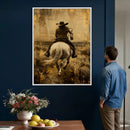 Western Cowgirl Wall Art Canvas Print by MyGreatCanvas | Canvas Wall Art Prints | Photo Prints & Wall Decor