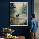 Watercolor Abstract Moose Wall Art Canvas Print – Wildlife by MyGreatCanvas | Canvas Wall Art Prints | Photo Prints & Wall Decor