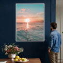 Sunset Surf Wall Art Canvas Print – Coastal Ocean by MyGreatCanvas | Canvas Wall Art Prints | Photo Prints & Wall Decor
