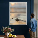 Sea Turtle Hatchling Wall Art Canvas Print – Soft Coastal by MyGreatCanvas | Canvas Wall Art Prints | Photo Prints & Wall Decor